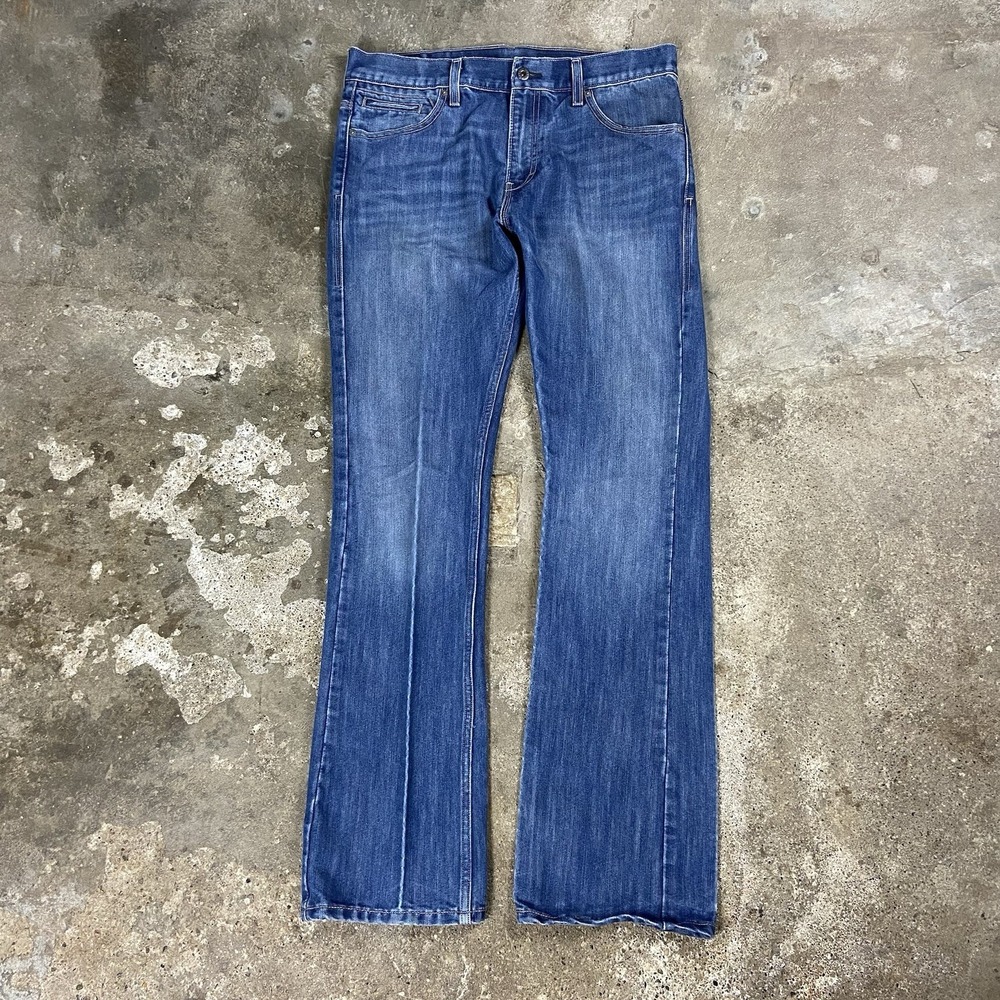 Levi's 527 Jeans Size 34x34 Blue Denim Medium Wash Slim Bootcut Western Cowboy